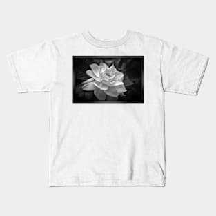 Gardenia in Black and White Kids T-Shirt